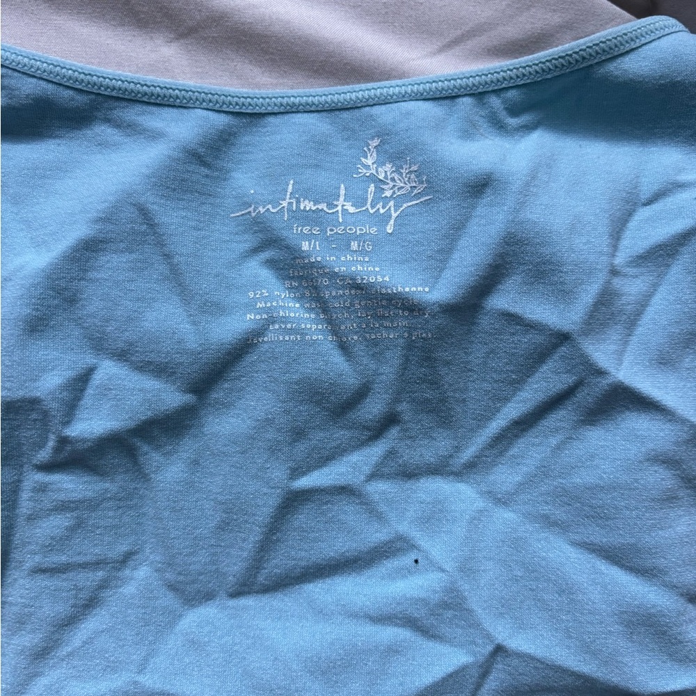 Free People Light Blue Intimately Top - Picture 2 of 4